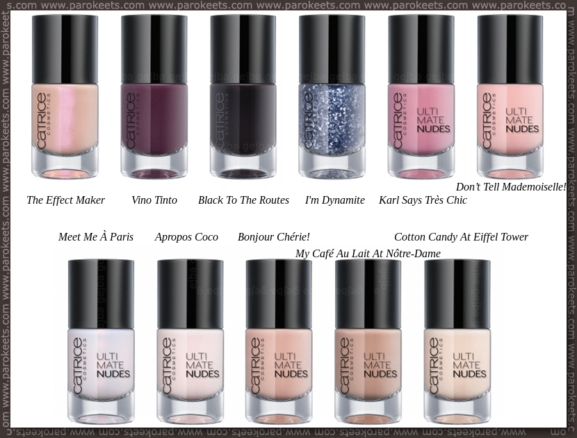 Catrice nail polish preview for spring 2013 + going away products